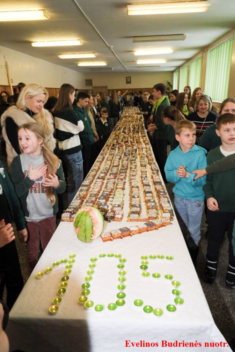 Ilgiausia sausaininių pyragaičių eilė