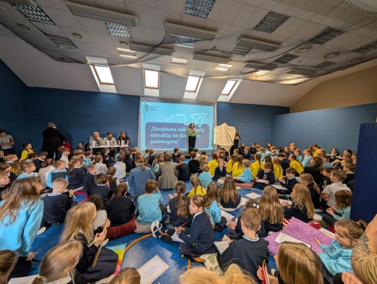 Daugiausia vaikų sukurtų eilėraščių be išankstinio pasirengimo